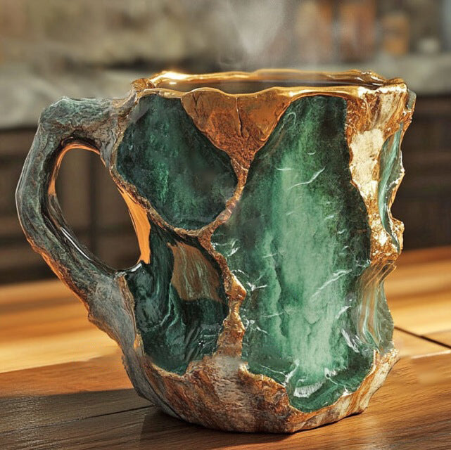 Kaffekopper Mineral Krystal Stilfuld Design 2
