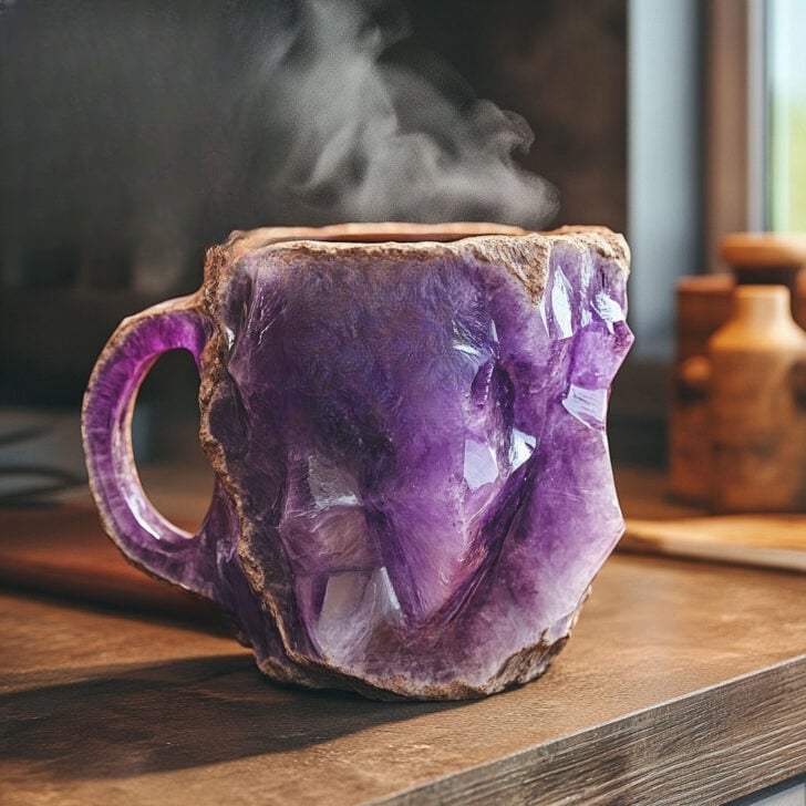 Kaffekopper Mineral Krystal Stilfuld Design 6