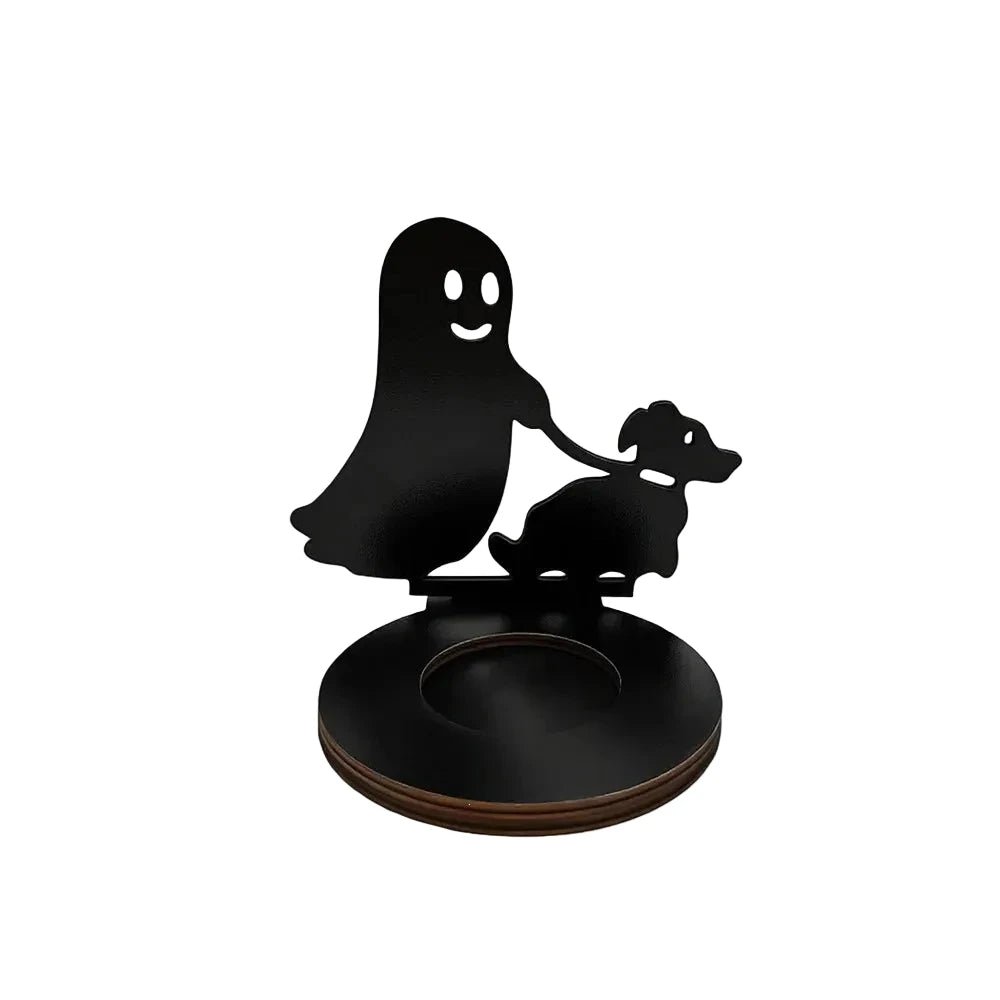 Kaffekrusholder med kreativt spøgelses- og hundedesign 0