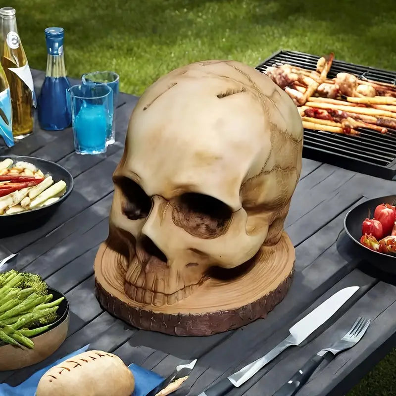 Knivholder med Spooky Skull Design 6