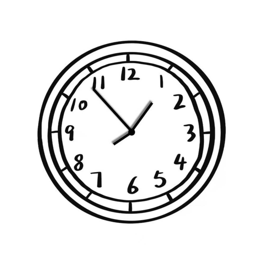 Kreativ Vægur Tegneserie Design 4