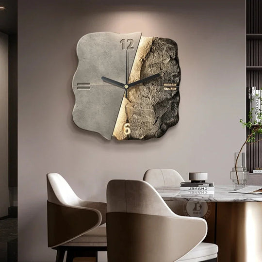 Kunstnerisk Vægur med Abstrakt Design 1