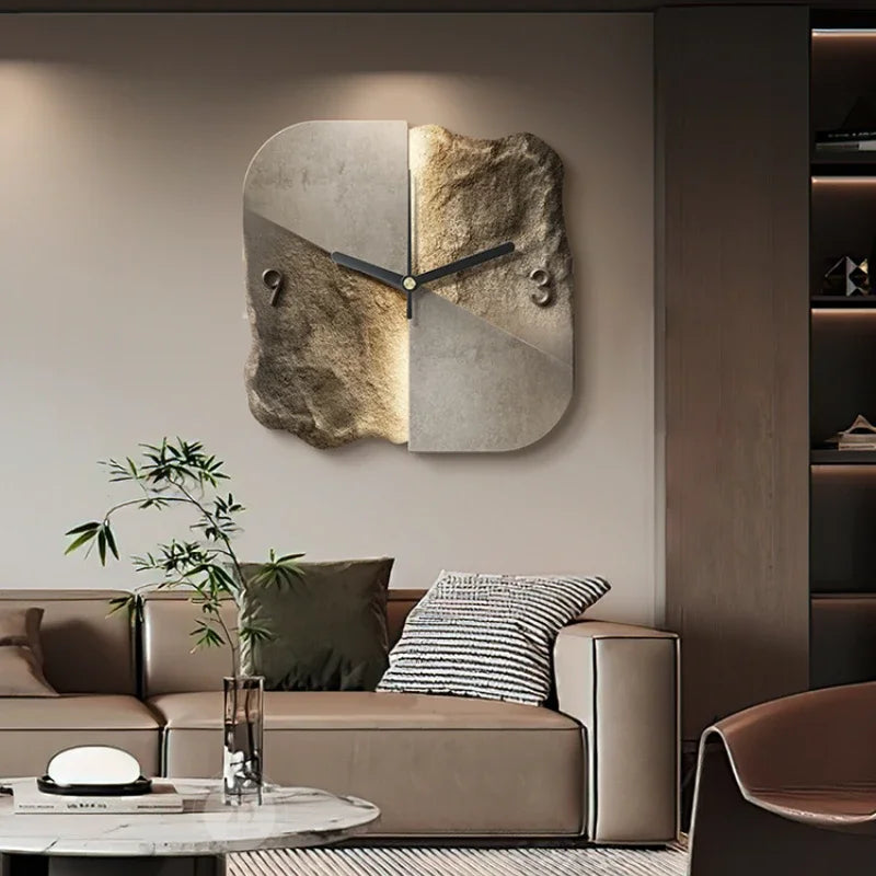 Kunstnerisk Vægur med Abstrakt Design 2