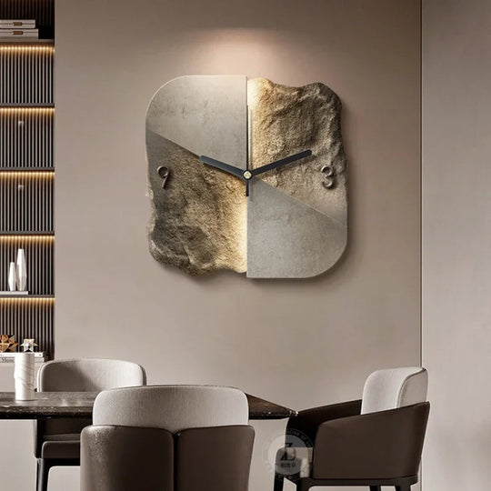 Kunstnerisk Vægur med Abstrakt Design 3