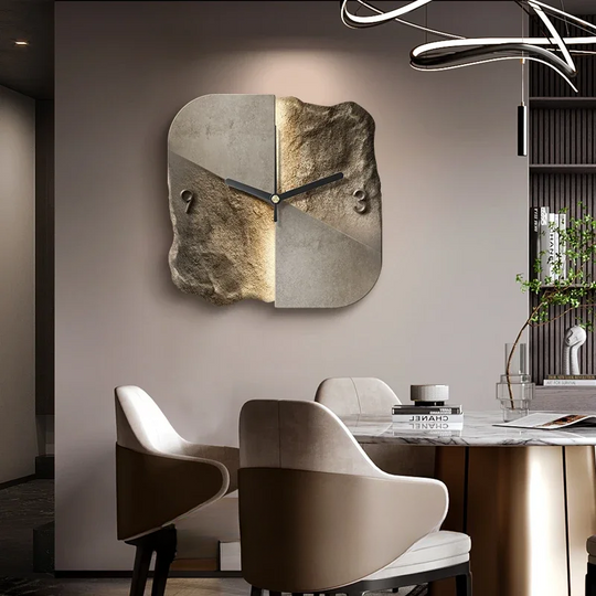 Kunstnerisk Vægur med Abstrakt Design 6