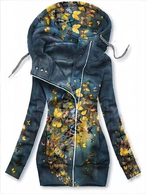 Kvinder Vlinder Kunst Vest Sweatshirt