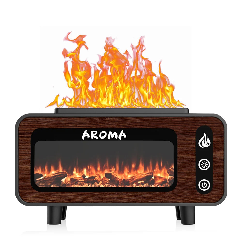 Kvindernes Aromadiffuser med Flammeeffekt og LED-belysning 0