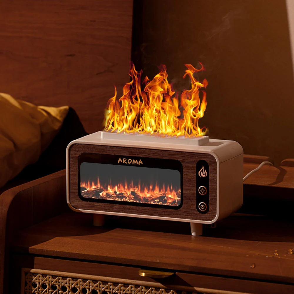 Kvindernes Aromadiffuser med Flammeeffekt og LED-belysning 2