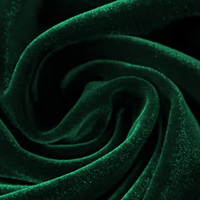 Kvinders A-snit Kjole Asymmetrisk Udsnit Velour 8
