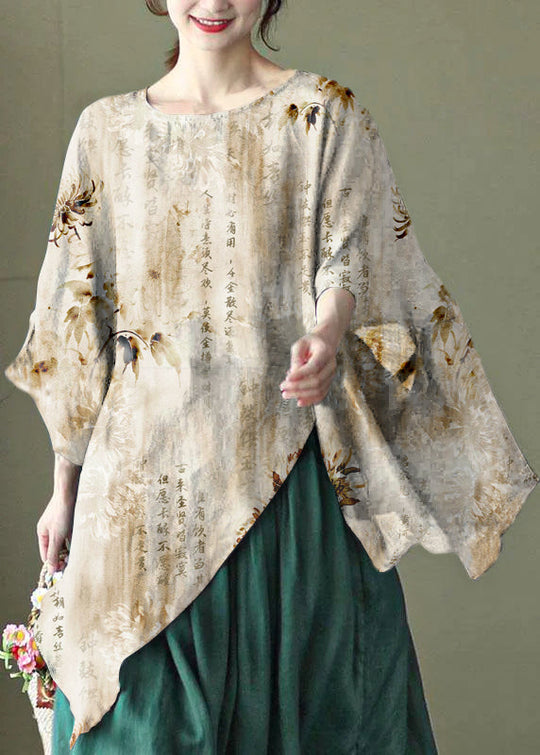 Kvinders Asymmetrisk Design Broderet Skjorte 6