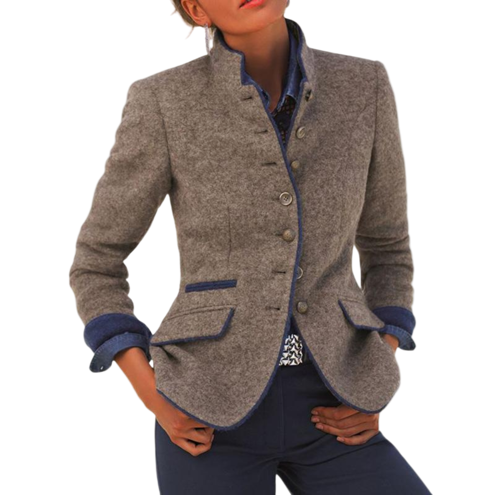Kvinders Blazer med Struktureret Pasform 0