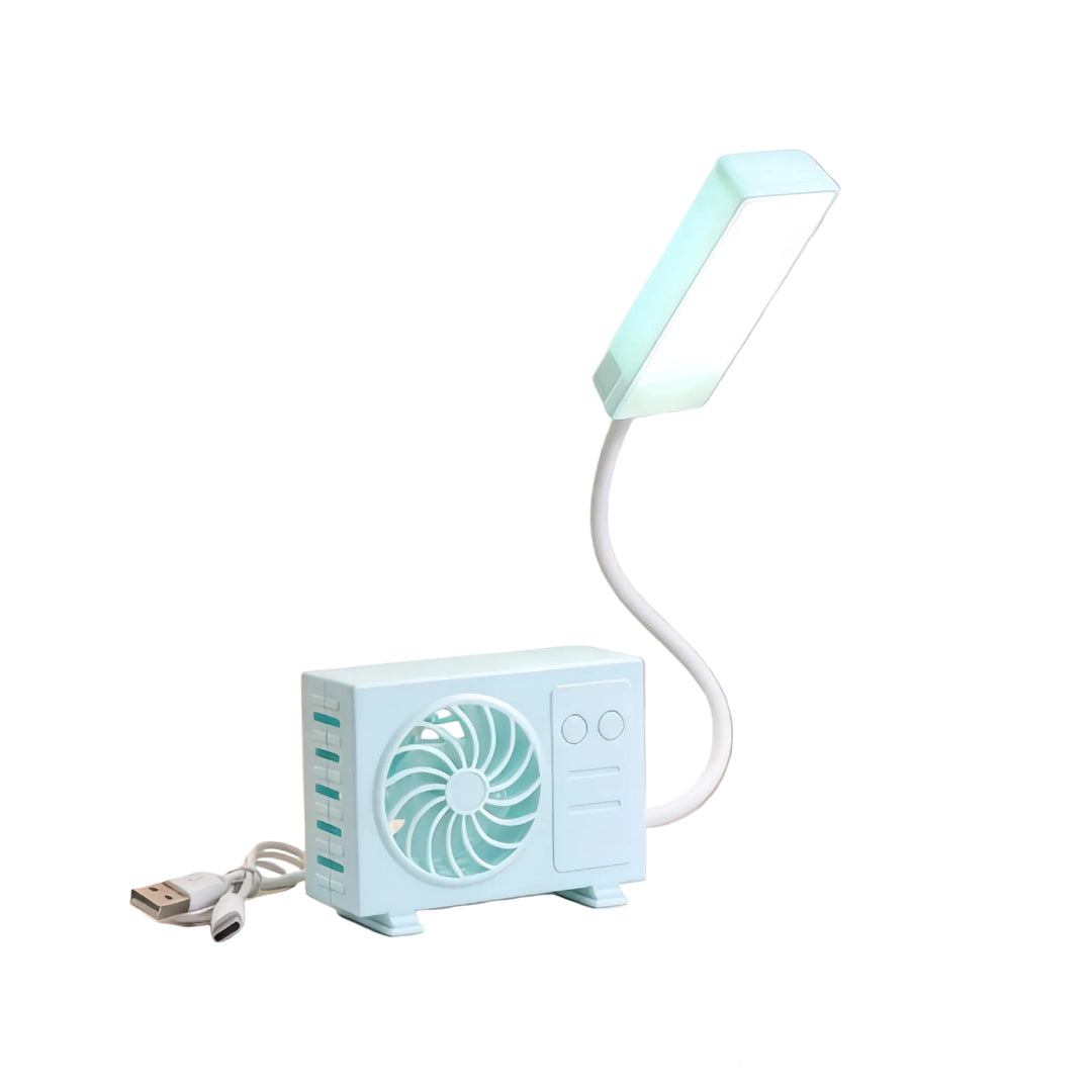 Kvinders Bordlampe med USB Ventilator 0