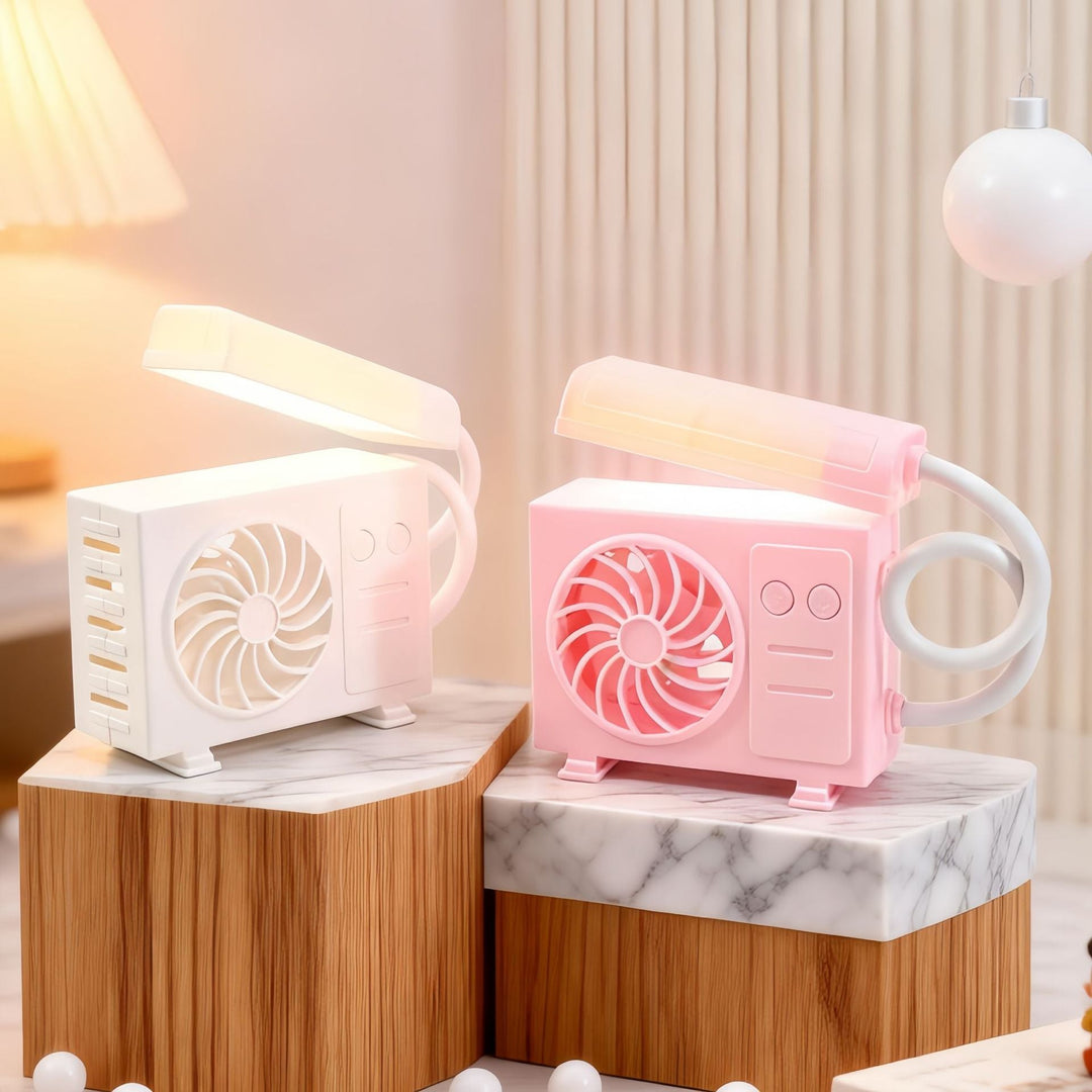Kvinders Bordlampe med USB Ventilator 1