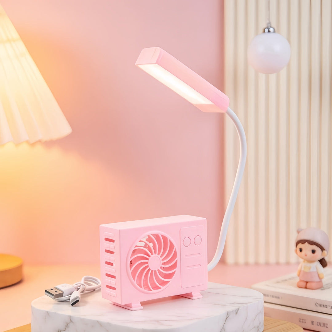 Kvinders Bordlampe med USB Ventilator 6