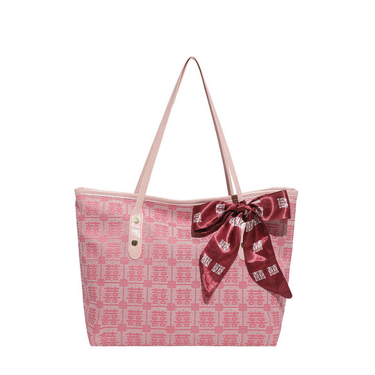 Kvinders Broderet Tote Taske Moderne Design 0