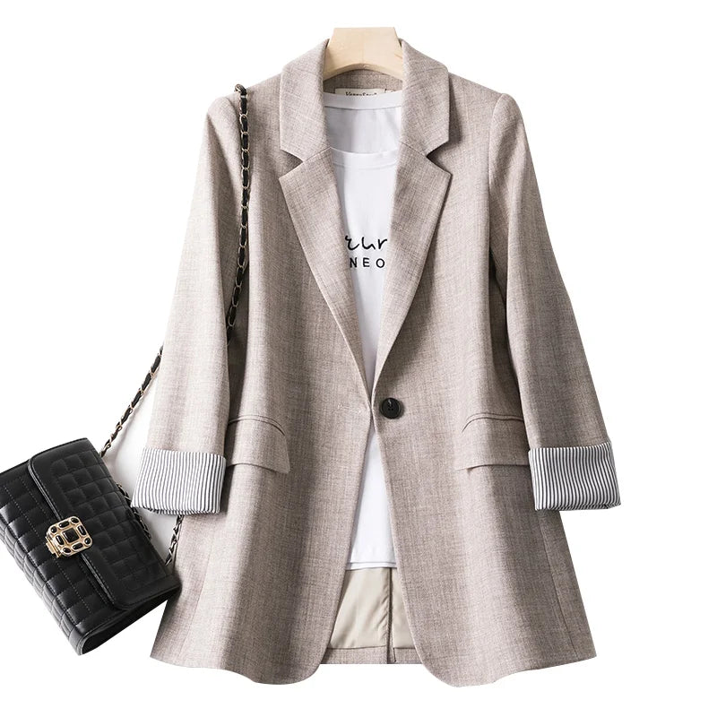 Kvinders Casual Blazer Langærmet 0