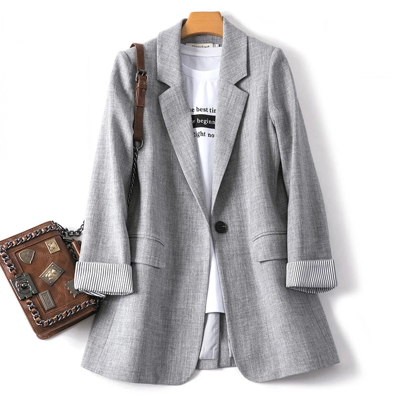 Kvinders Casual Blazer Langærmet 3