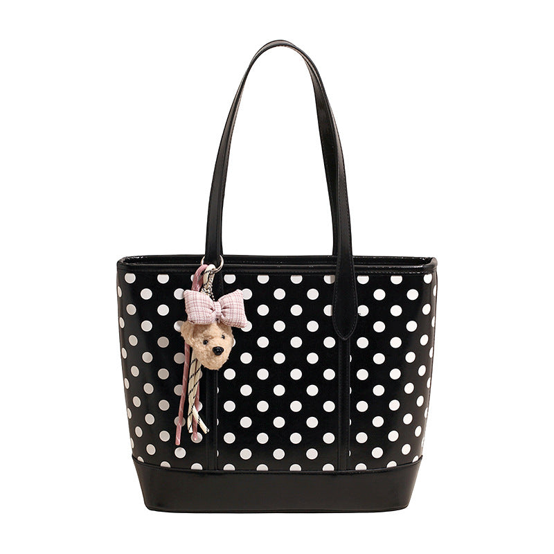 Kvinders Casual Tote Taske Prikket Design 5