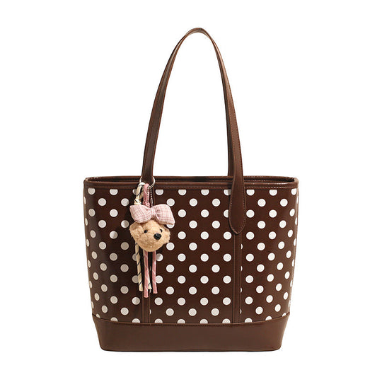 Kvinders Casual Tote Taske Prikket Design 8