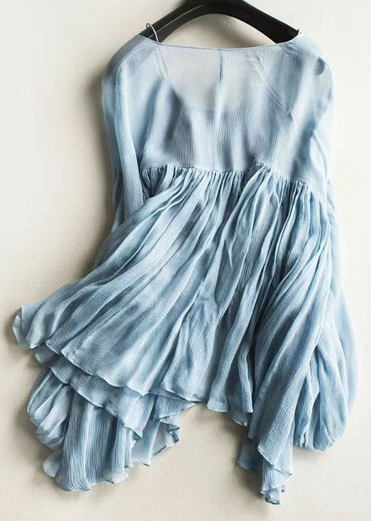 Kvinders Chiffon Skjorte med Lanterneærmer 2