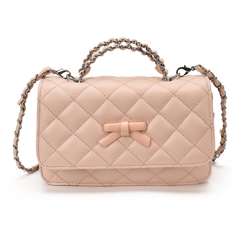 Kvinders Crossbody Taske Quiltet med Sløjfedetalje 4