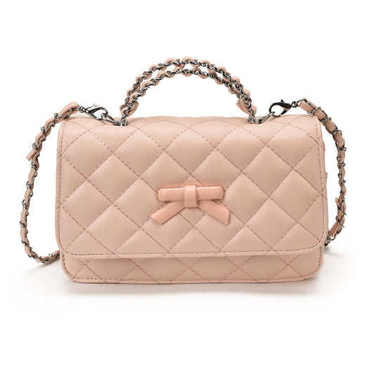 Kvinders Crossbody Taske Quiltet med Sløjfedetalje 4