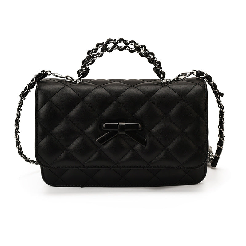 Kvinders Crossbody Taske Quiltet med Sløjfedetalje 5