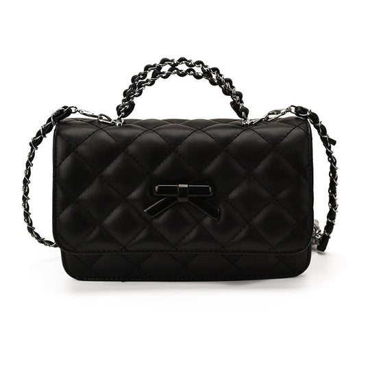 Kvinders Crossbody Taske Quiltet med Sløjfedetalje 5