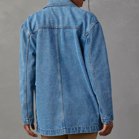 Kvinders Denimjakke Casual Stil 4