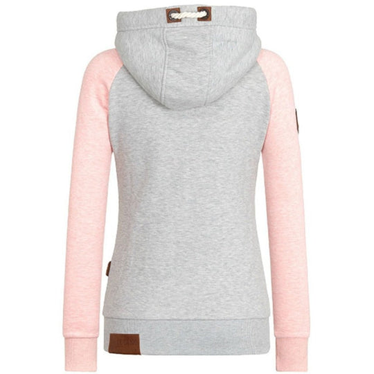 Kvinders Hættetrøje med Lynlås Casual Stil 2