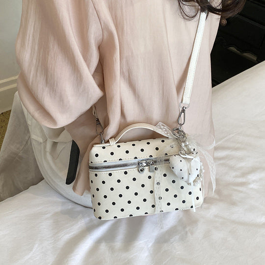 Kvinders Håndtaske Polka Dot Stilfuld Bæremulighed 2