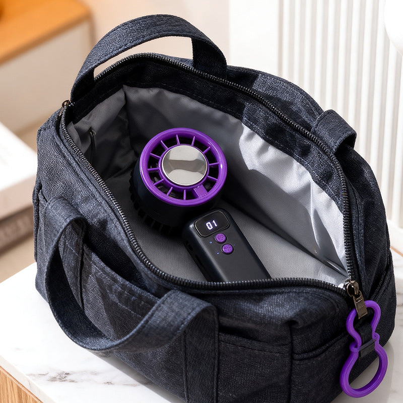 Kvinders Håndventilator med LED-display og USB-opladning 3