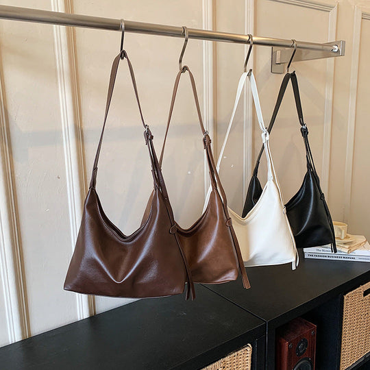 Kvinders Hobo Taske Minimalistisk Design Rummelig 2