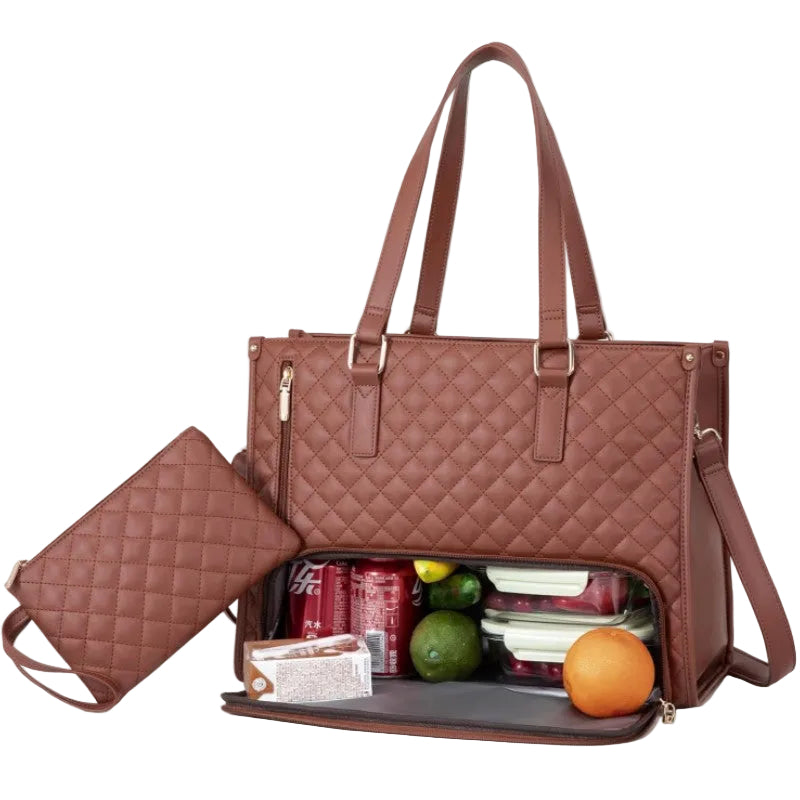 Kvinders Isoleret Frokosttaske Med Flere Rum 0