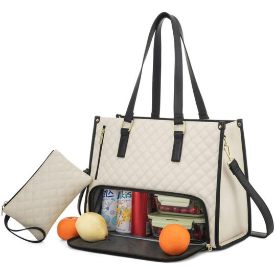 Kvinders Isoleret Frokosttaske Med Flere Rum 1
