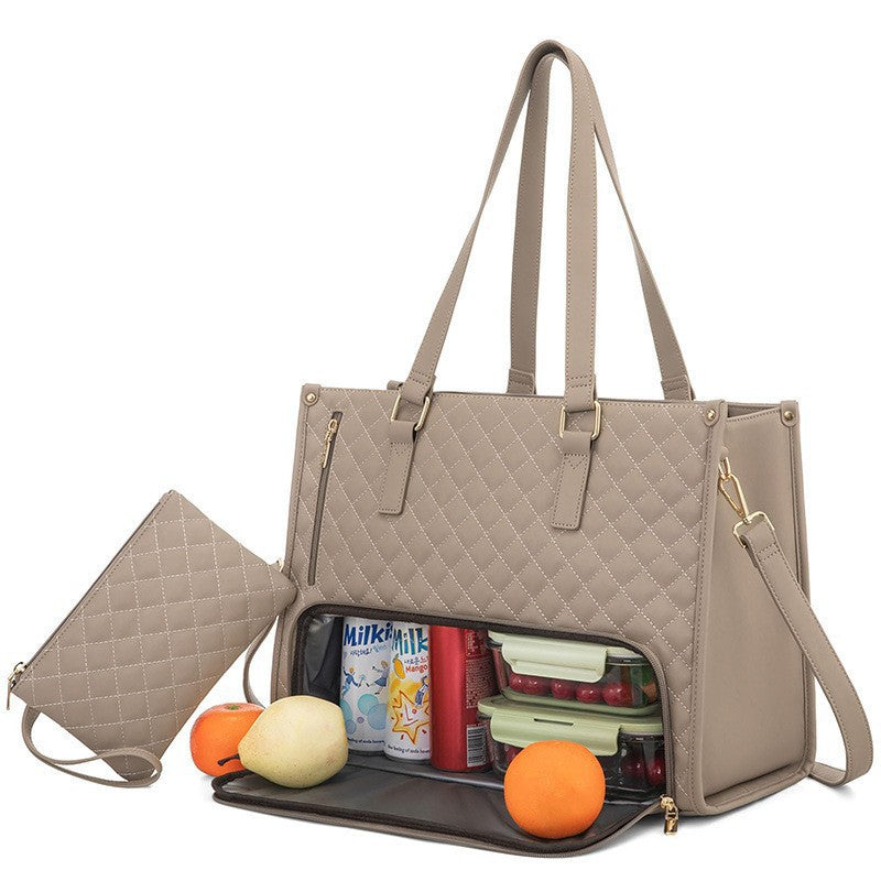 Kvinders Isoleret Frokosttaske Med Flere Rum 5