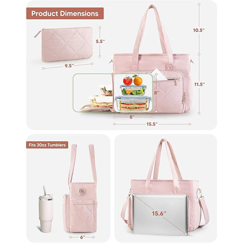 Kvinders Isoleret Frokosttaske med Flere Rum Moderne Design 2