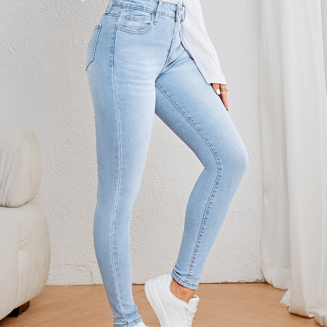 Kvinders Jeans Høj Talje Slim Fit 11