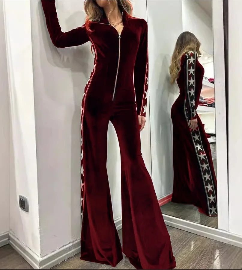 Kvinders Jumpsuit med Stjerneprint 3