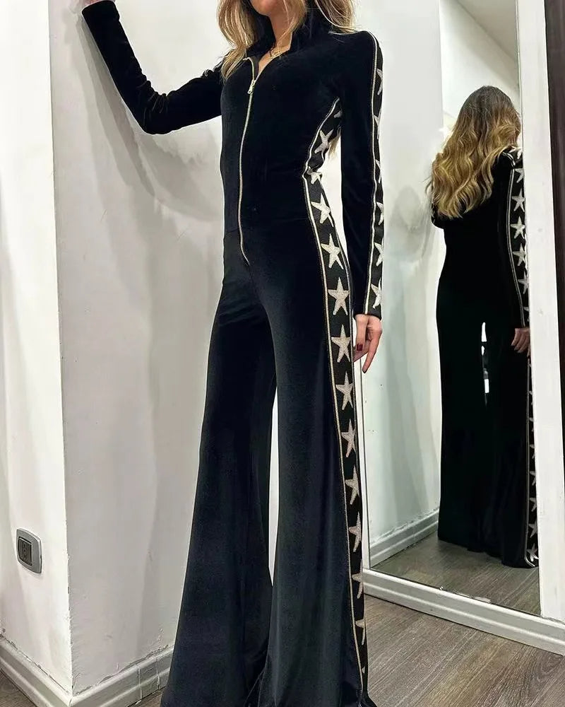 Kvinders Jumpsuit med Stjerneprint 7