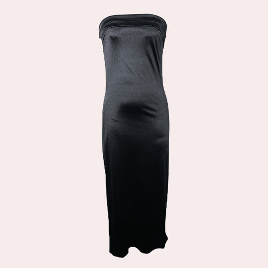 Kvinders Kjole Flydende Satin Polyester 2