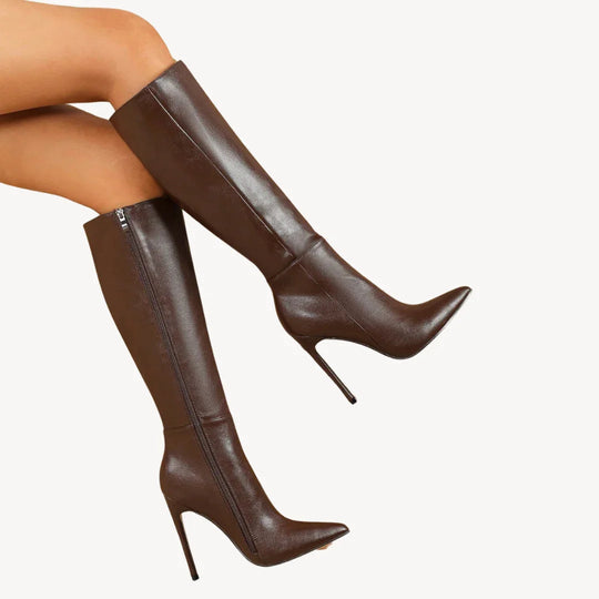 Kvinders Knæhøje Stiletstøvler Moderne Stil 1