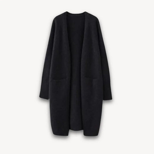 Kvinders Lang Cardigan Åben Front 1