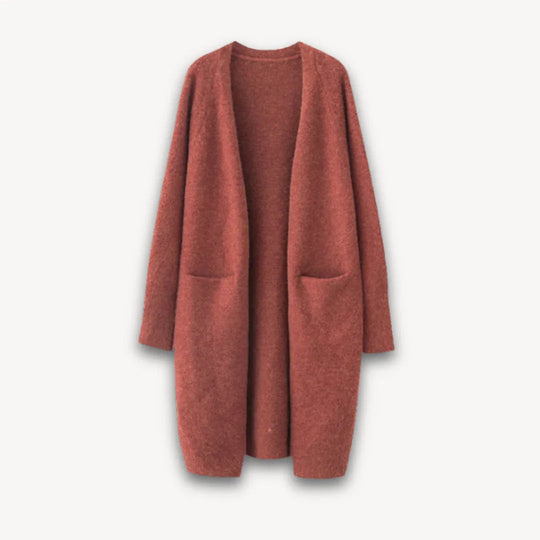 Kvinders Lang Cardigan Åben Front 4