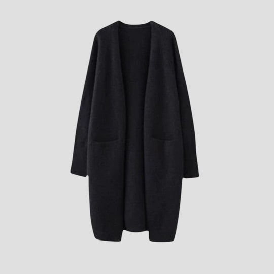 Kvinders Lang Cardigan med Åben Front 5