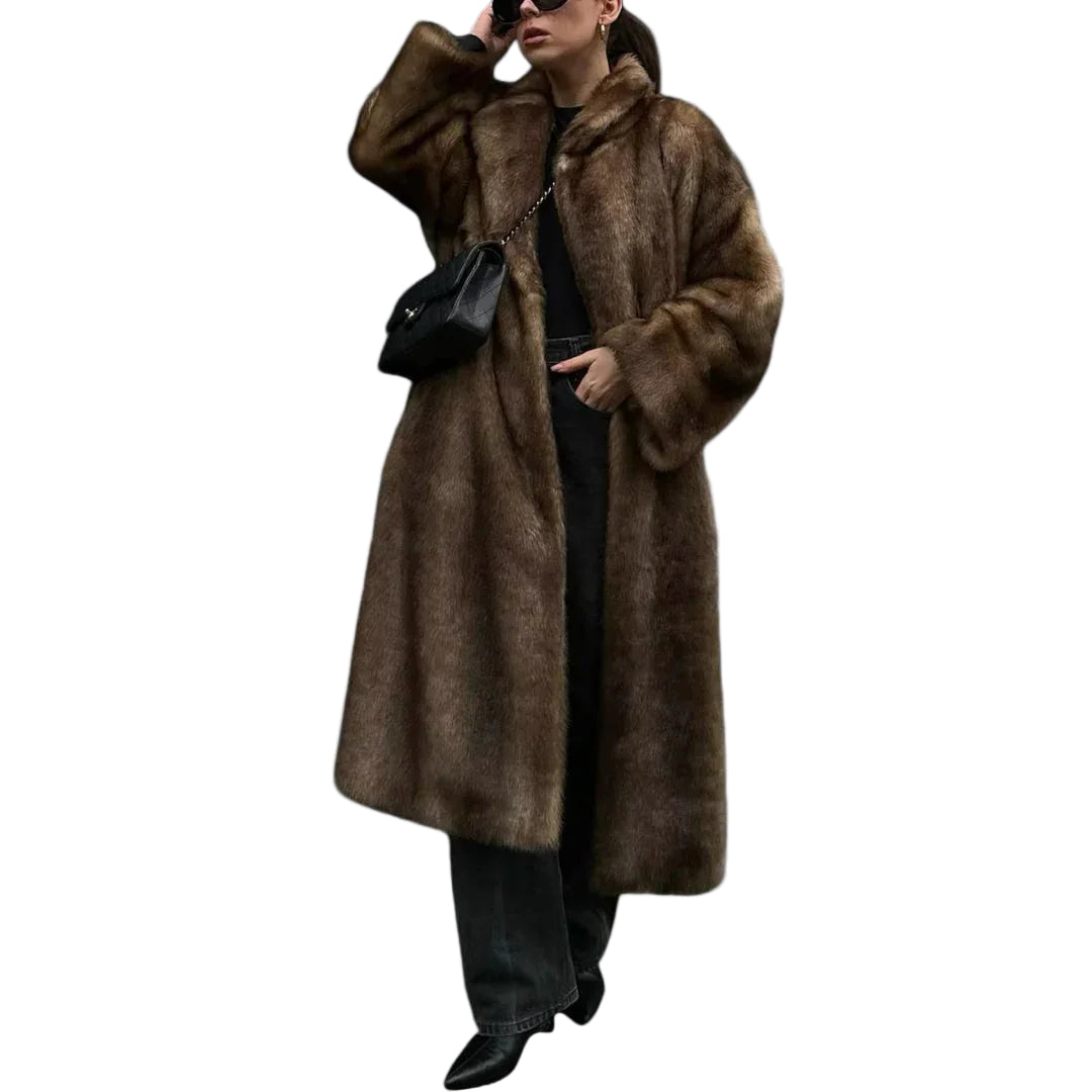 Kvinders Lange Trenchcoat i Stilfuldt Design 0