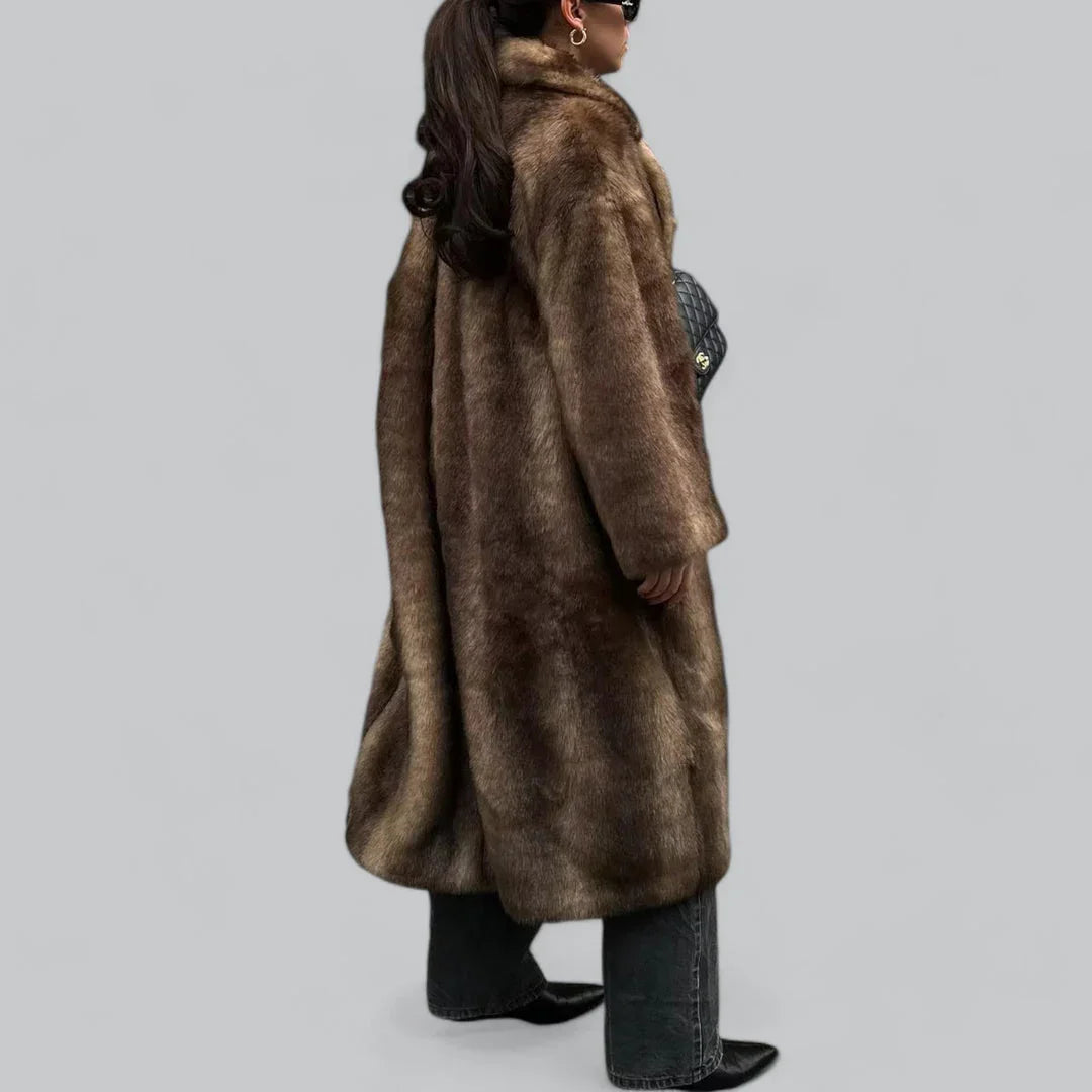 Kvinders Lange Trenchcoat i Stilfuldt Design 2
