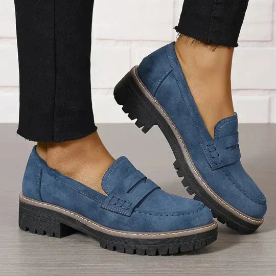 Kvinders Loafers Suede Casual Chic 7