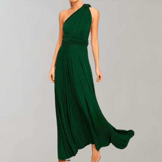 Kvinders Maxi Kjole Draperet Polyester 4