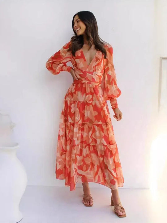 Kvinders Maxi Kjole Elegant Chiffon 1